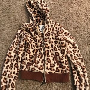 Leopard print hoodie